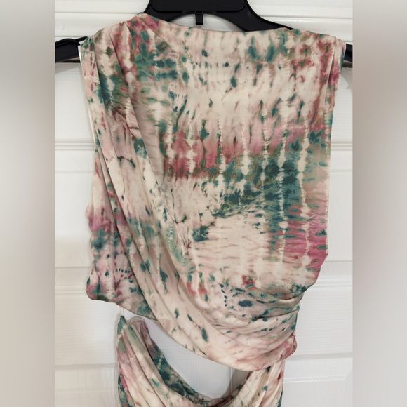 ZARA PRINTED CUT OUT MINI DRESS - Picture 14 of 16